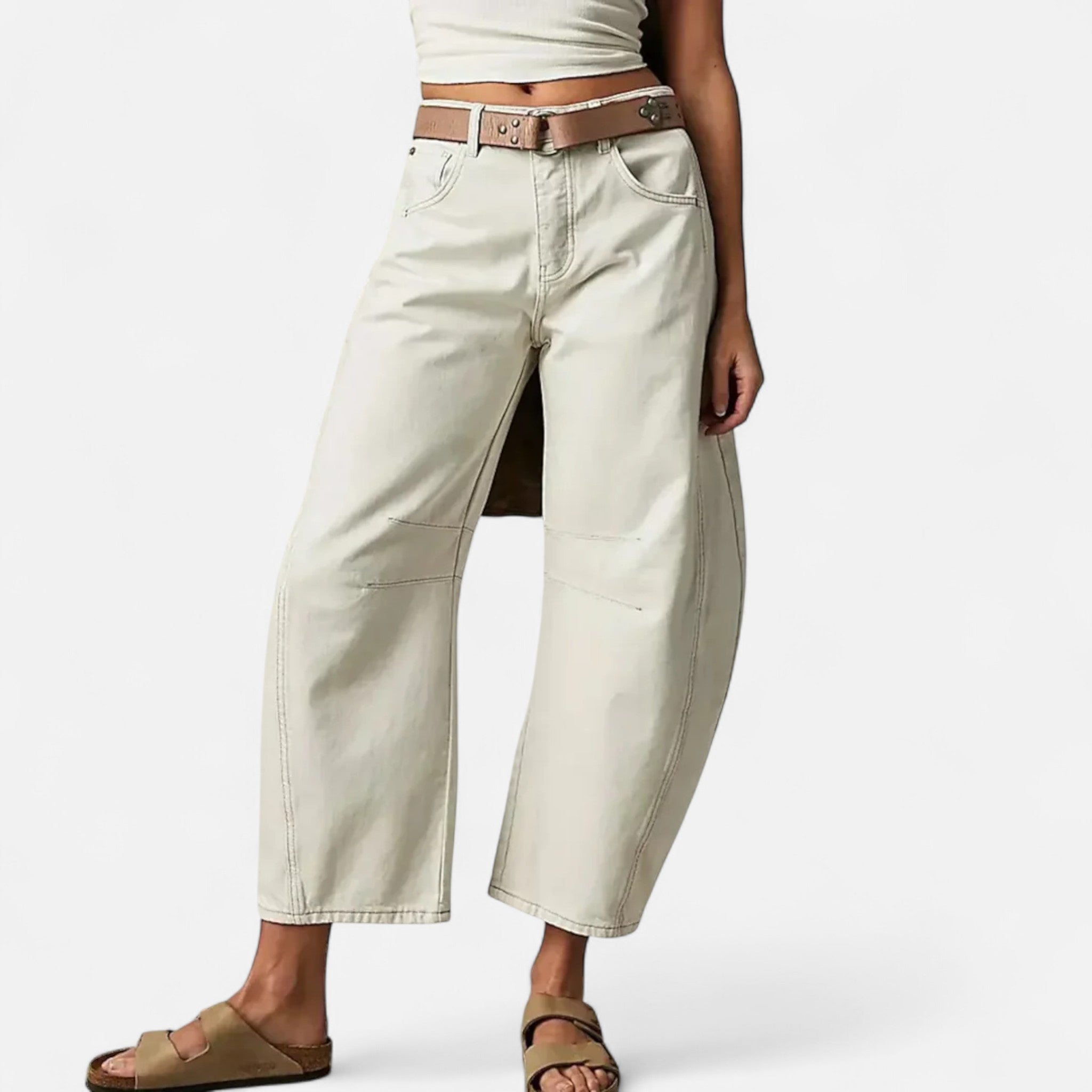 Ancient World | Jean Woman Loose Comfort Premium Wide Cut