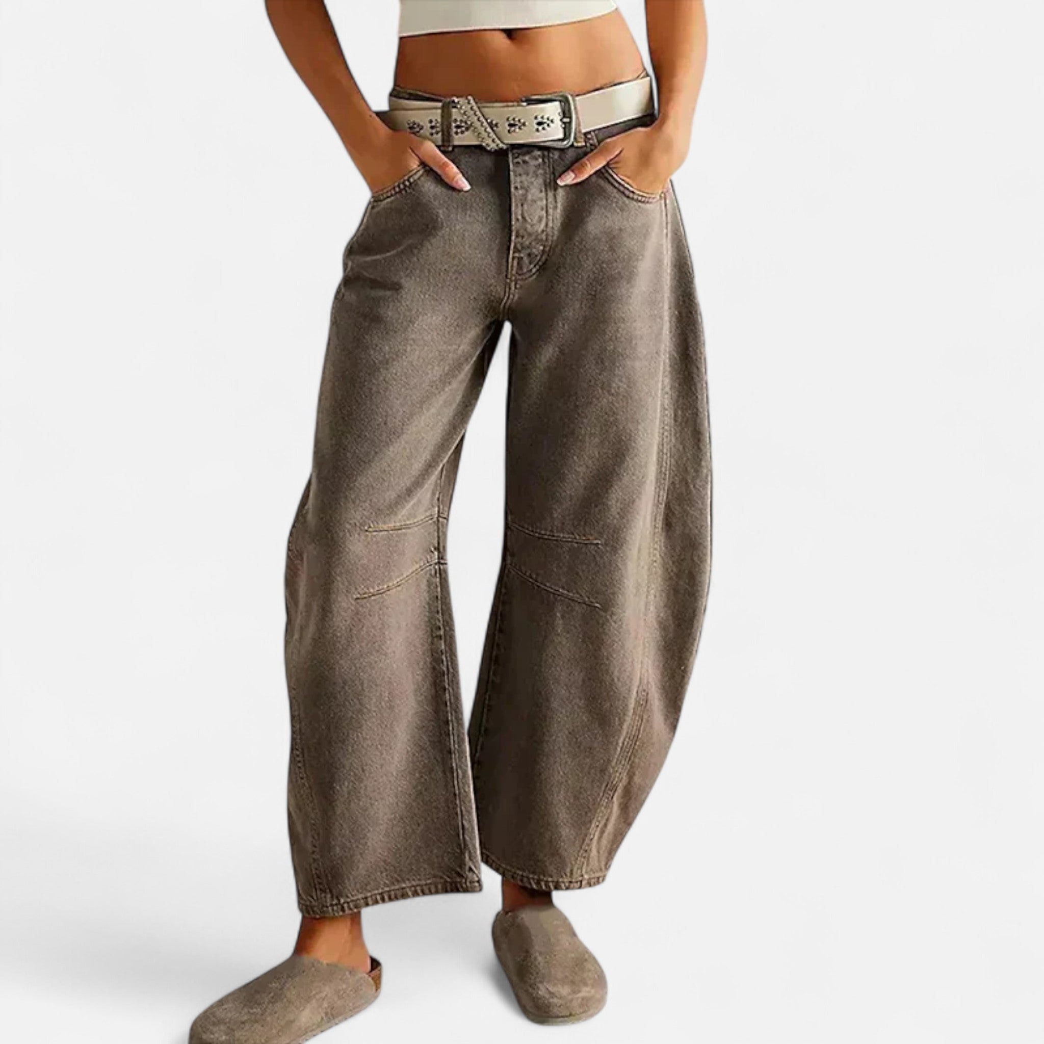 Ancient World | Jean Woman Loose Comfort Premium Wide Cut
