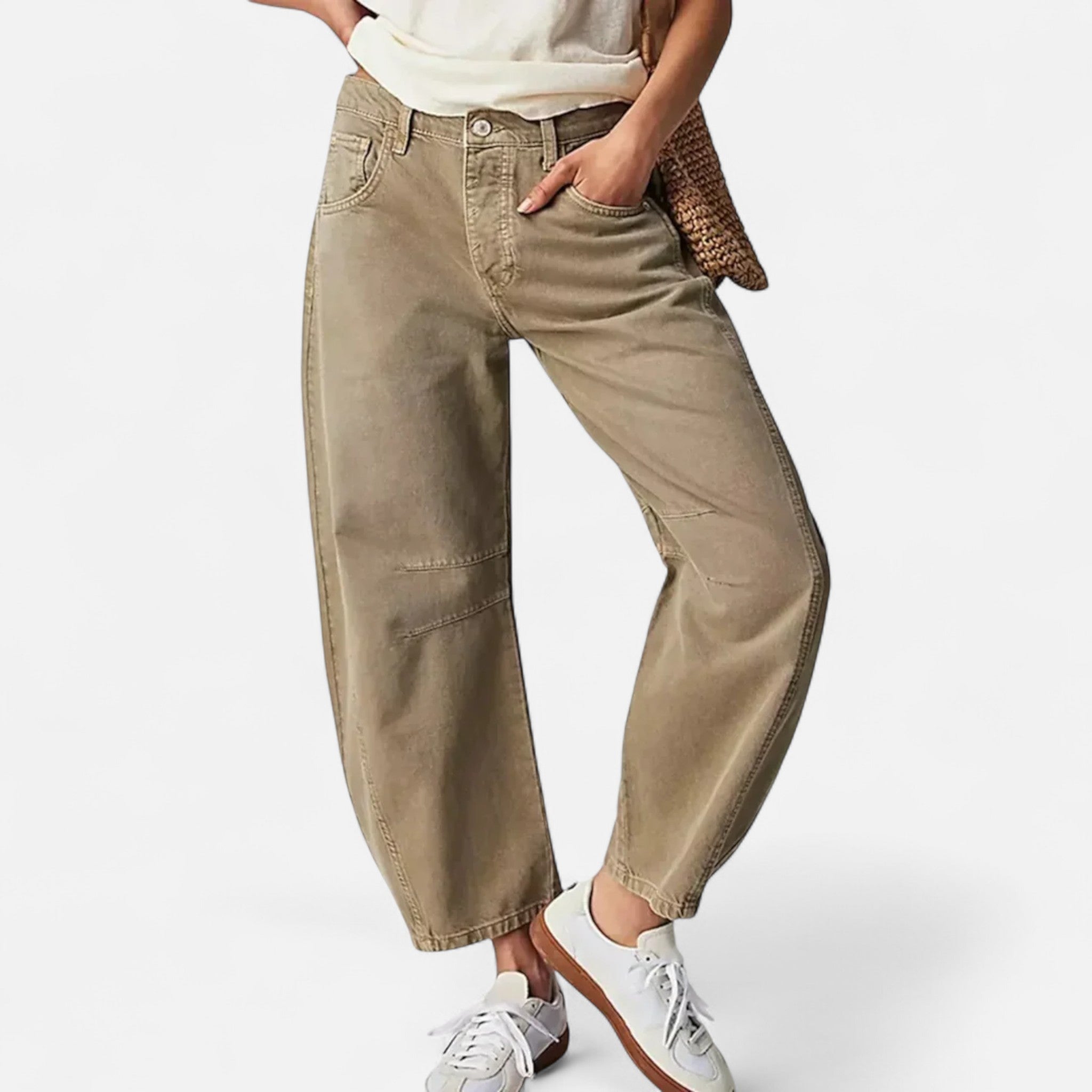 Ancient World | Jean Woman Loose Comfort Premium Wide Cut